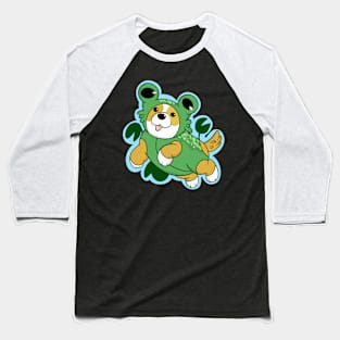 Cute Froggy Corgi Baseball T-Shirt